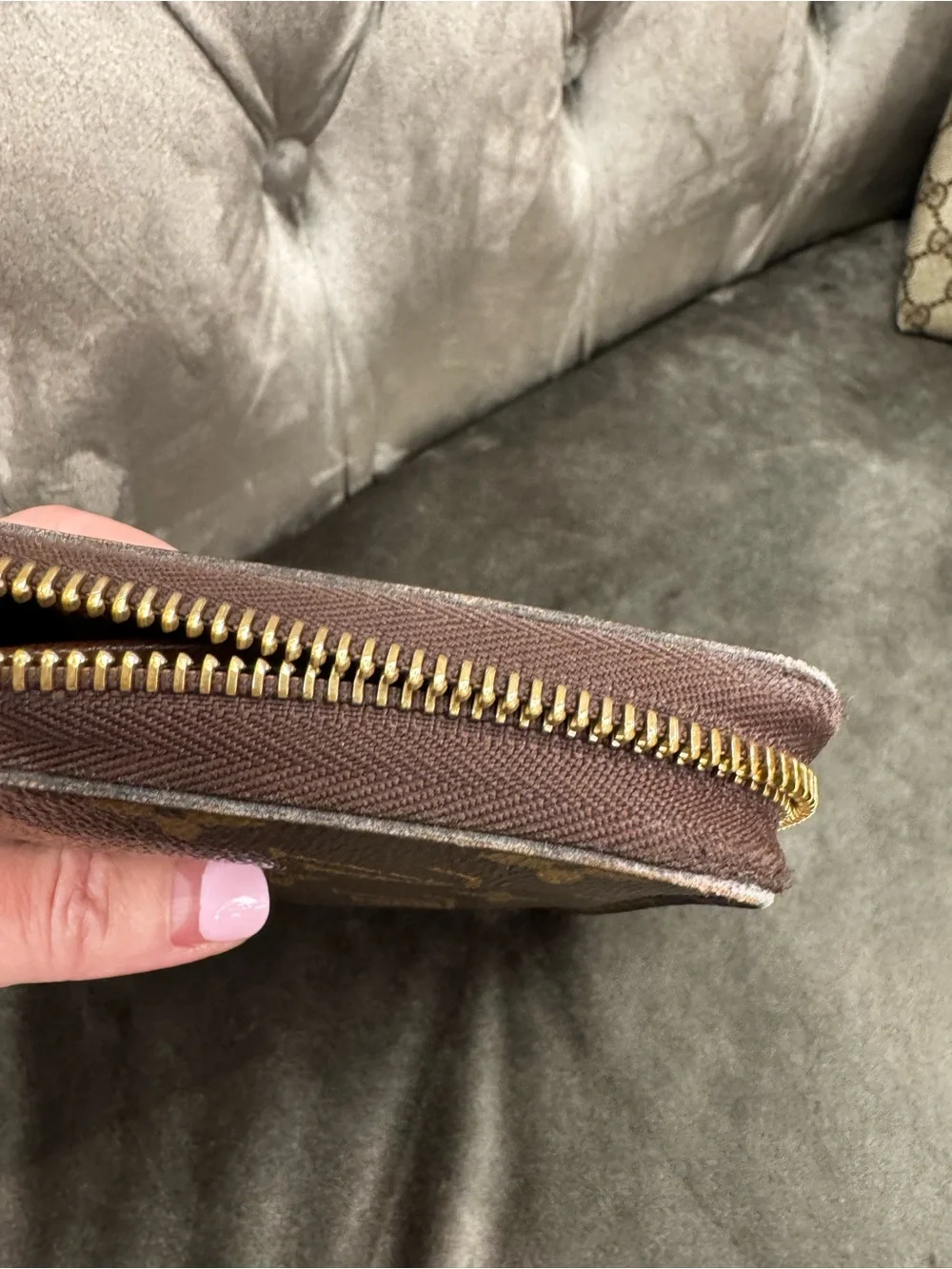Louis Vuitton large Monogram Zip around accordian wallet